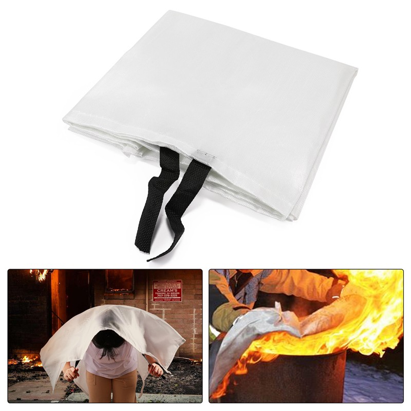 FIRE BLANKET Fiberglass Emergency Home Office Retardant Prepare LARGE 1/1.2/1.5m