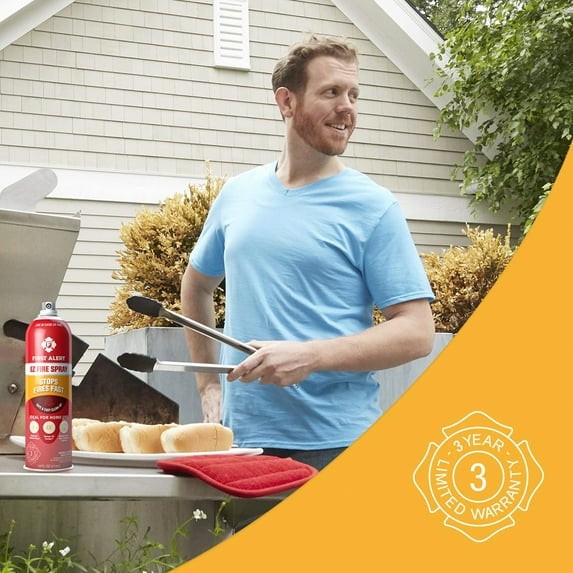EZ Fire Spray Fire Extinguisher Pack of 4 – 14oz Each, Easy Clean-Up & Safety