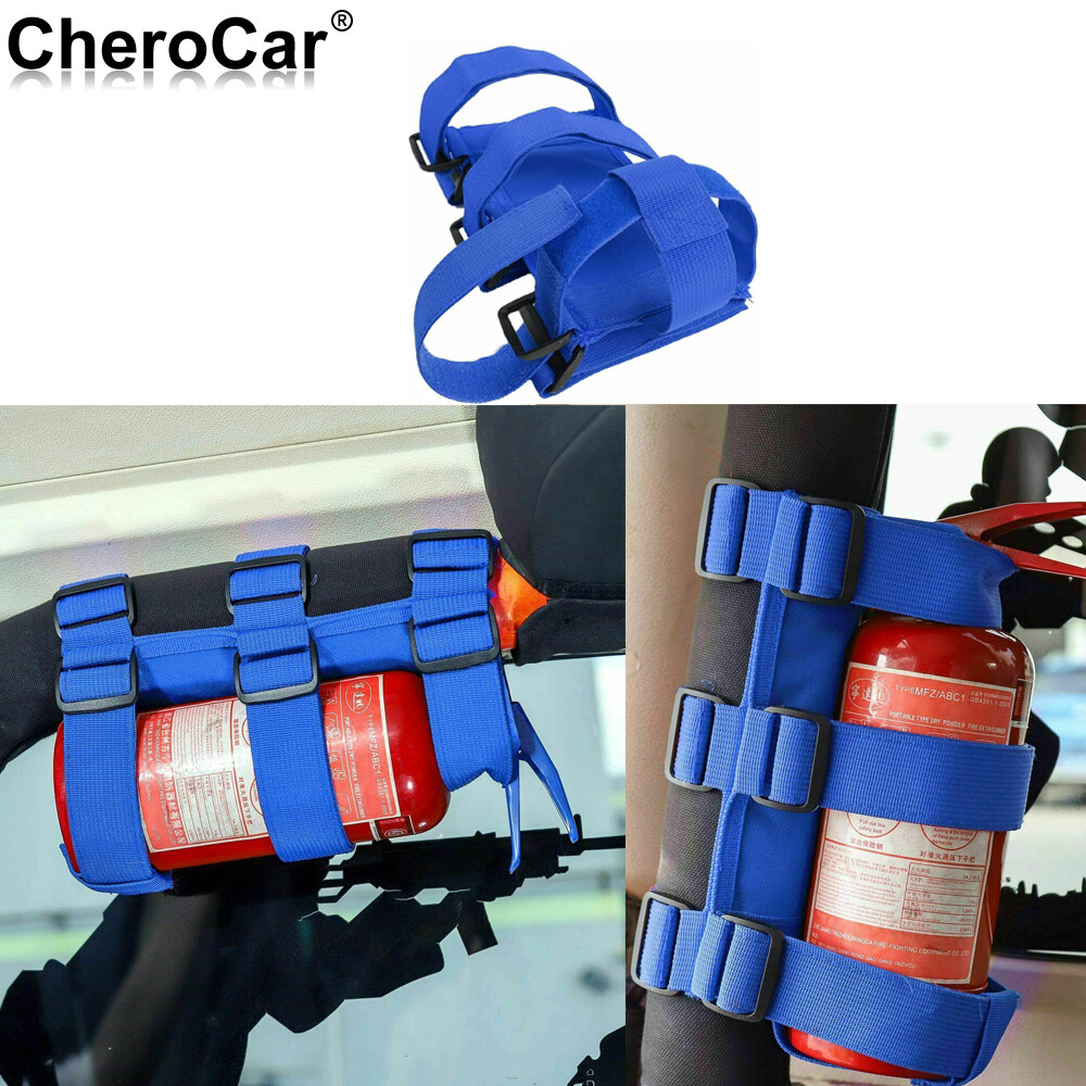 Roll Bar Fire Extinguisher Holder Mount Bracket fit 1985+ Jeep Wrangler TJ JK JL
