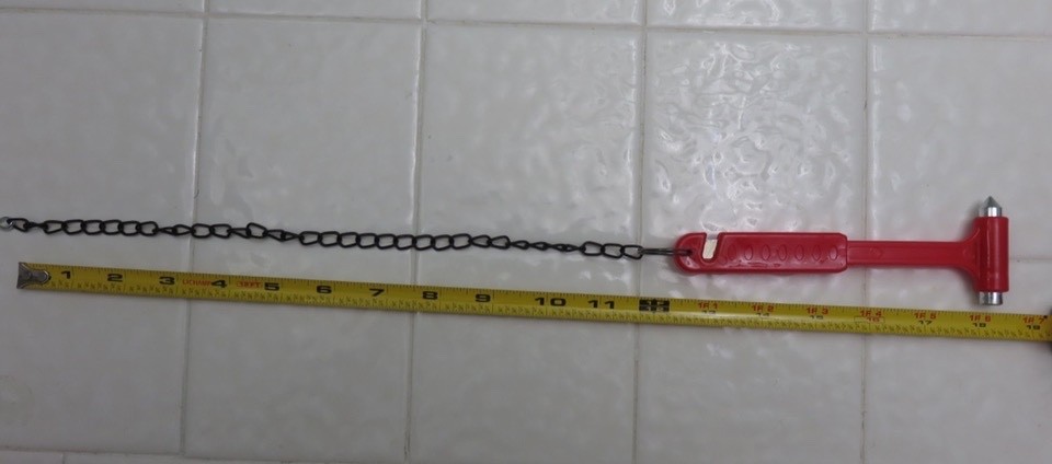 ✅🔥🧯LOT OF 10-FIRE EXTINGUISHER CABINET GLASS BREAKER BAR (HAMMER STYLE-Red-NEW