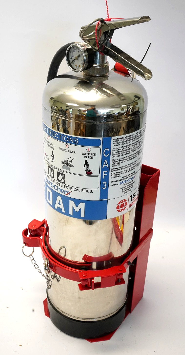 Safe Eco-Caf3 compressed air Safe-Chem Foam 3 gal fire extinguisher St. steel