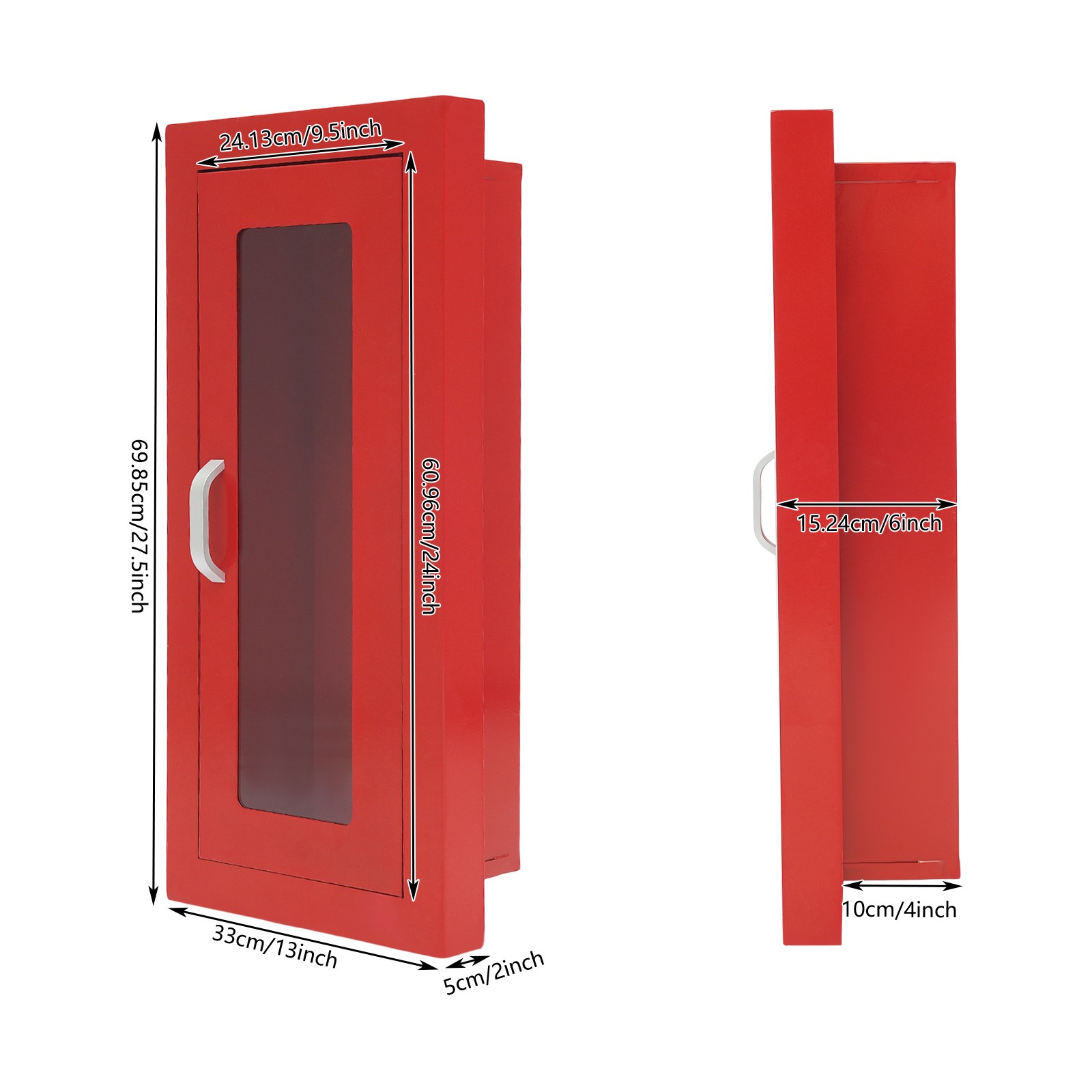 Semi Recessed Fire Extinguisher Cabinet Extinguisher Wall Cabinet Fire Extinguis