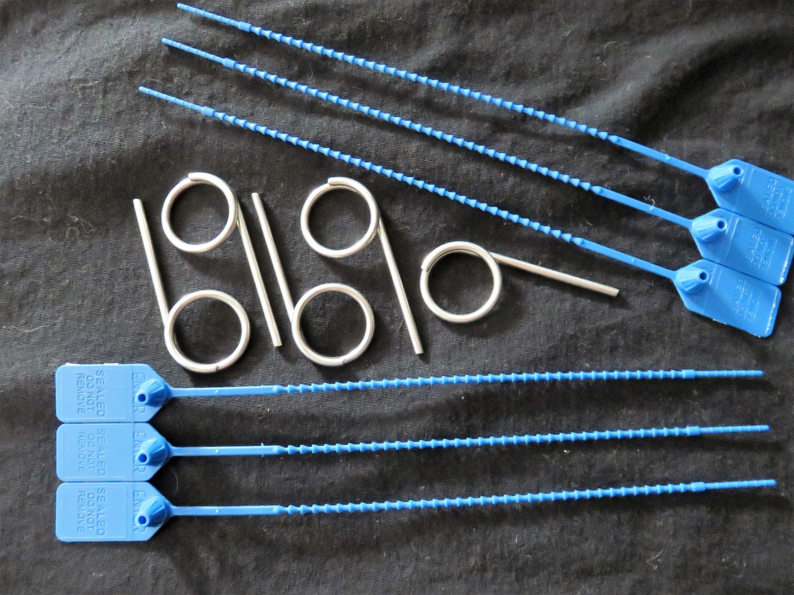 🔥🧯👉5-Fire Extinguisher SAFETY PULL PINS & 6-FLAG SEALS🔥🧯