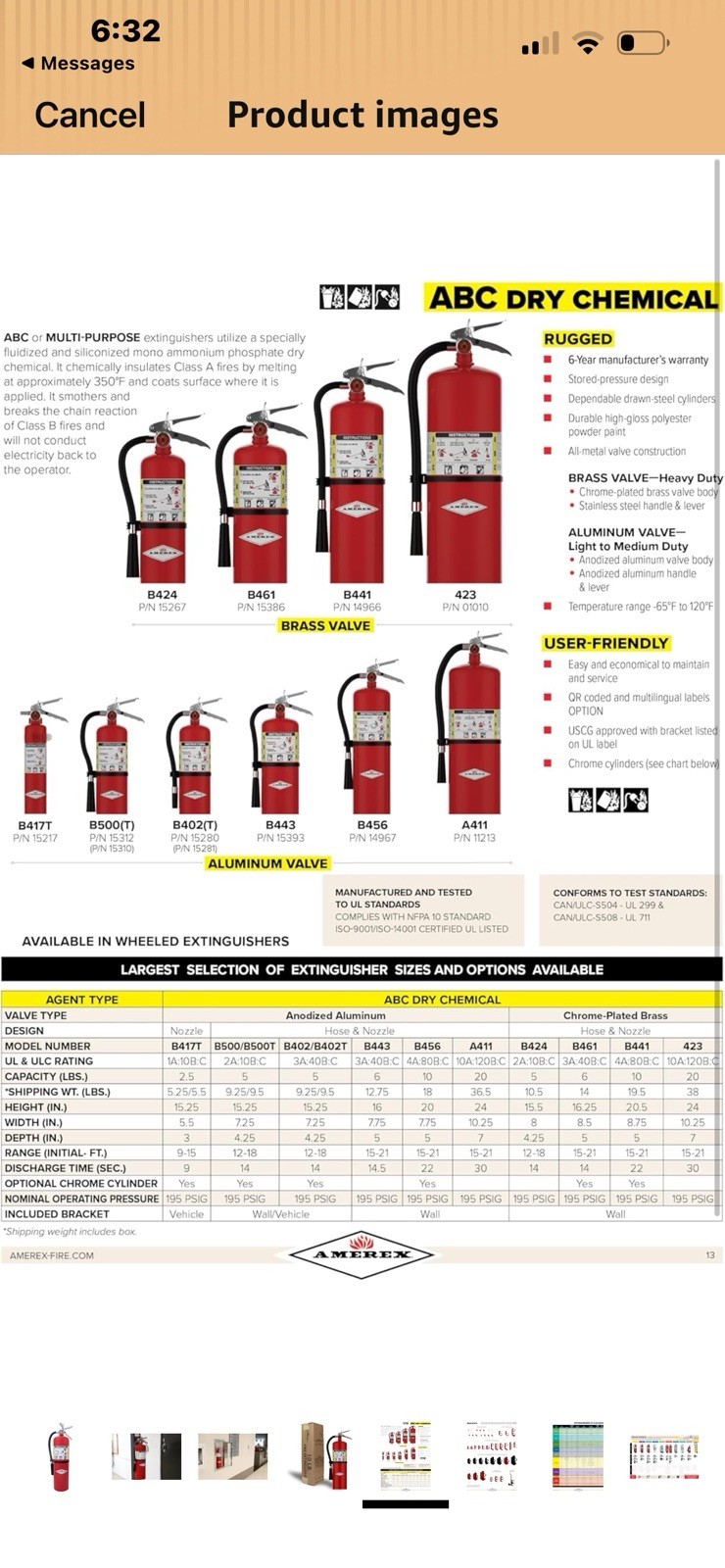 Amerex B456 10 lbs ABC Dry Chemical Fire Extinguisher with Wall Bracket