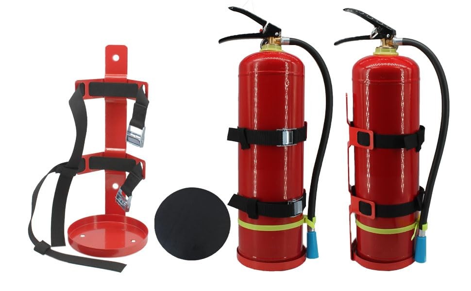 1 PCS Fire Extinguisher Mount Wall Hanging Bracket Holder 5LB Red Mini