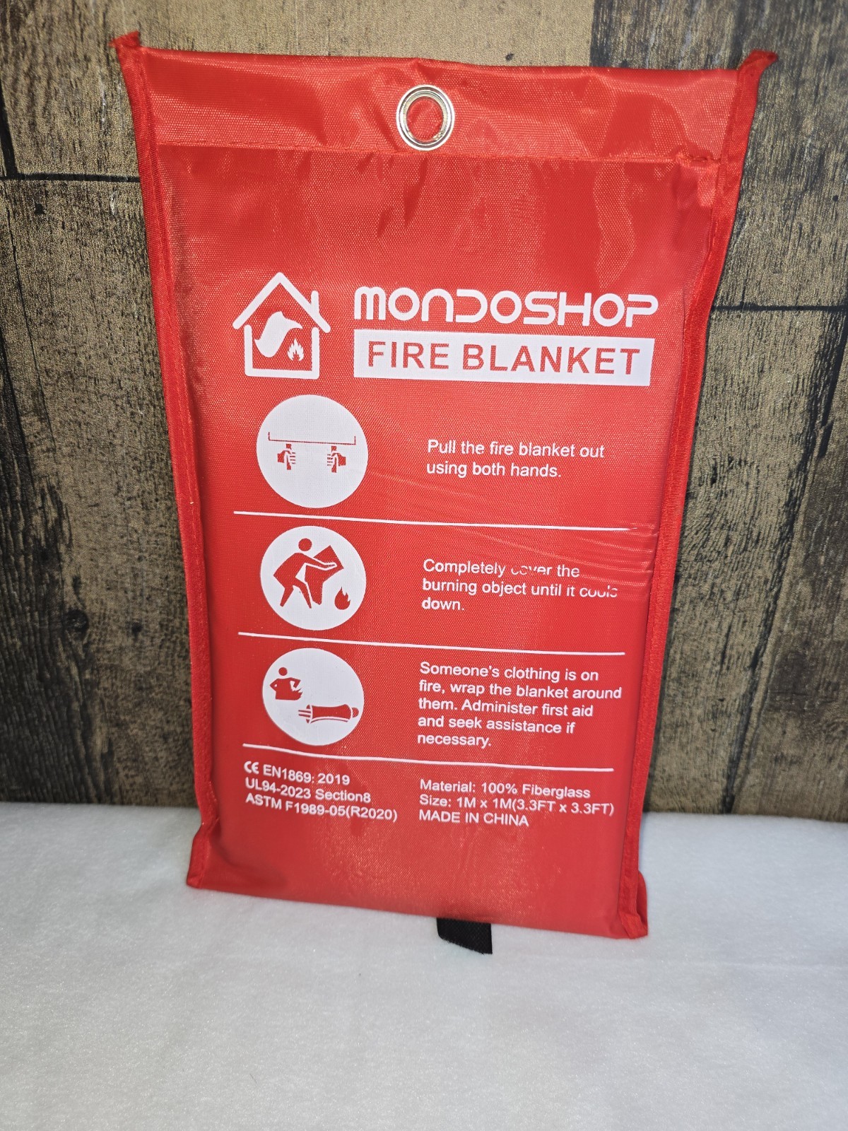 Fire Blanket for Home and Outdoor Safety – 40″x40″ Fireproof Blanket