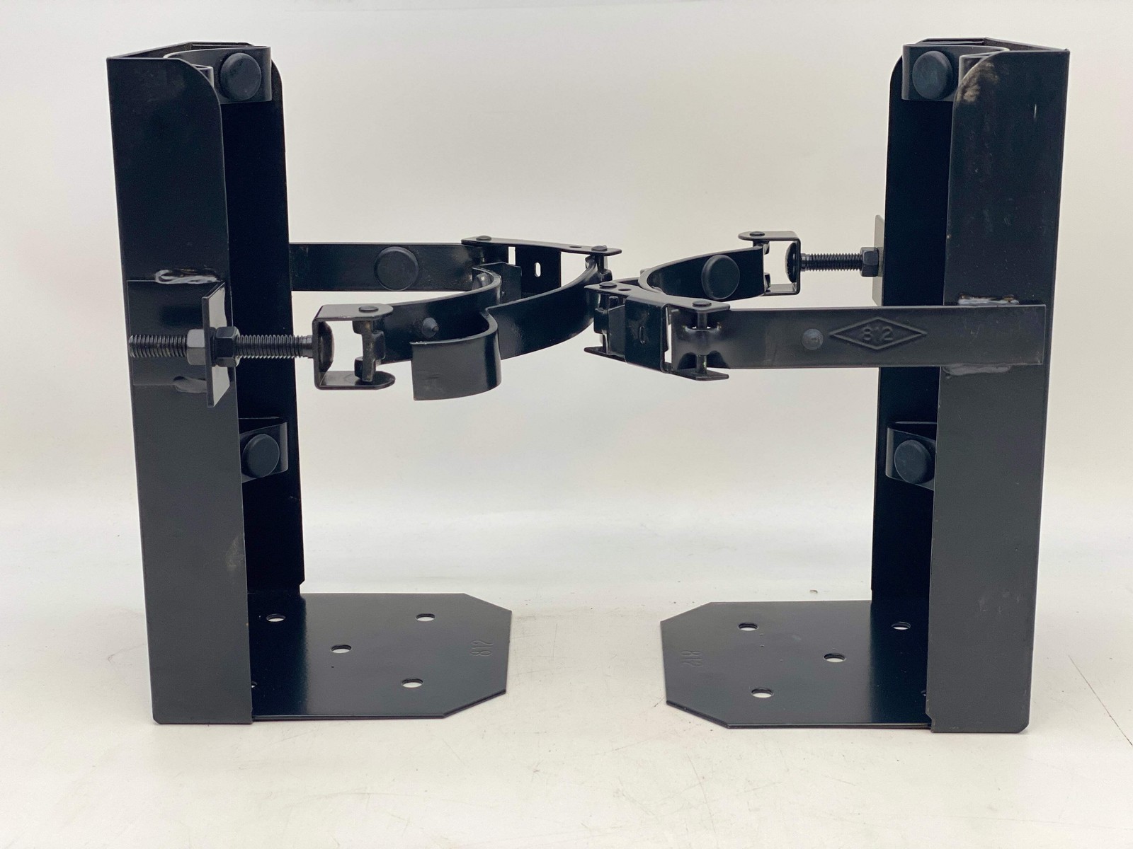 Amerex 12933 812 Box Type Mounting Bracket, Black, 6″ VEH *Lot of (2)* (No Box)