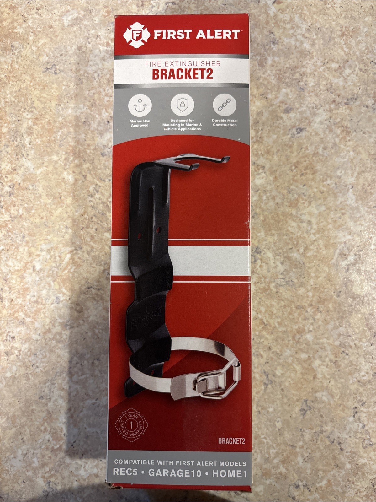 First Alert Mounting Bracket for Fire Extinguisher bracket2, NEW