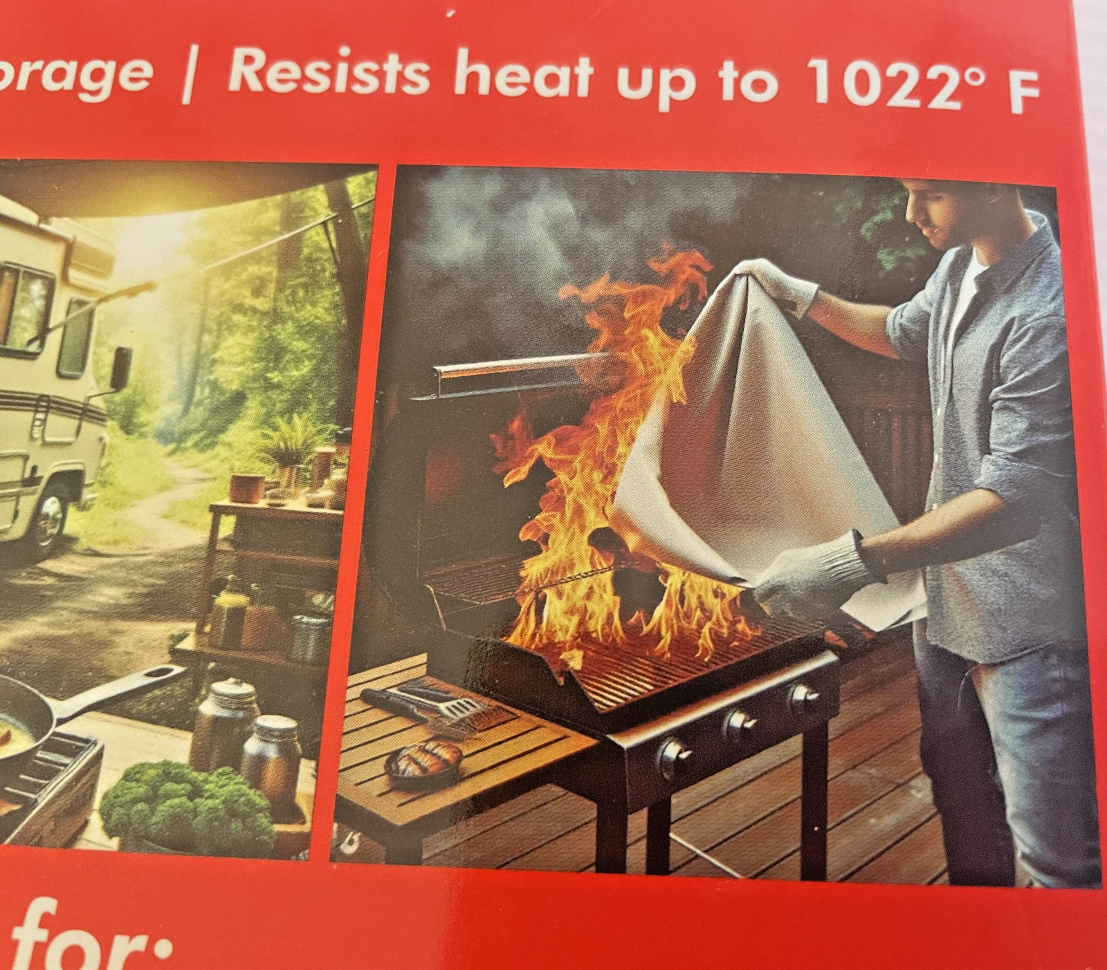 Silverback 40″ x 40″ Fireproof Fiberglass Fire Blanket NIB