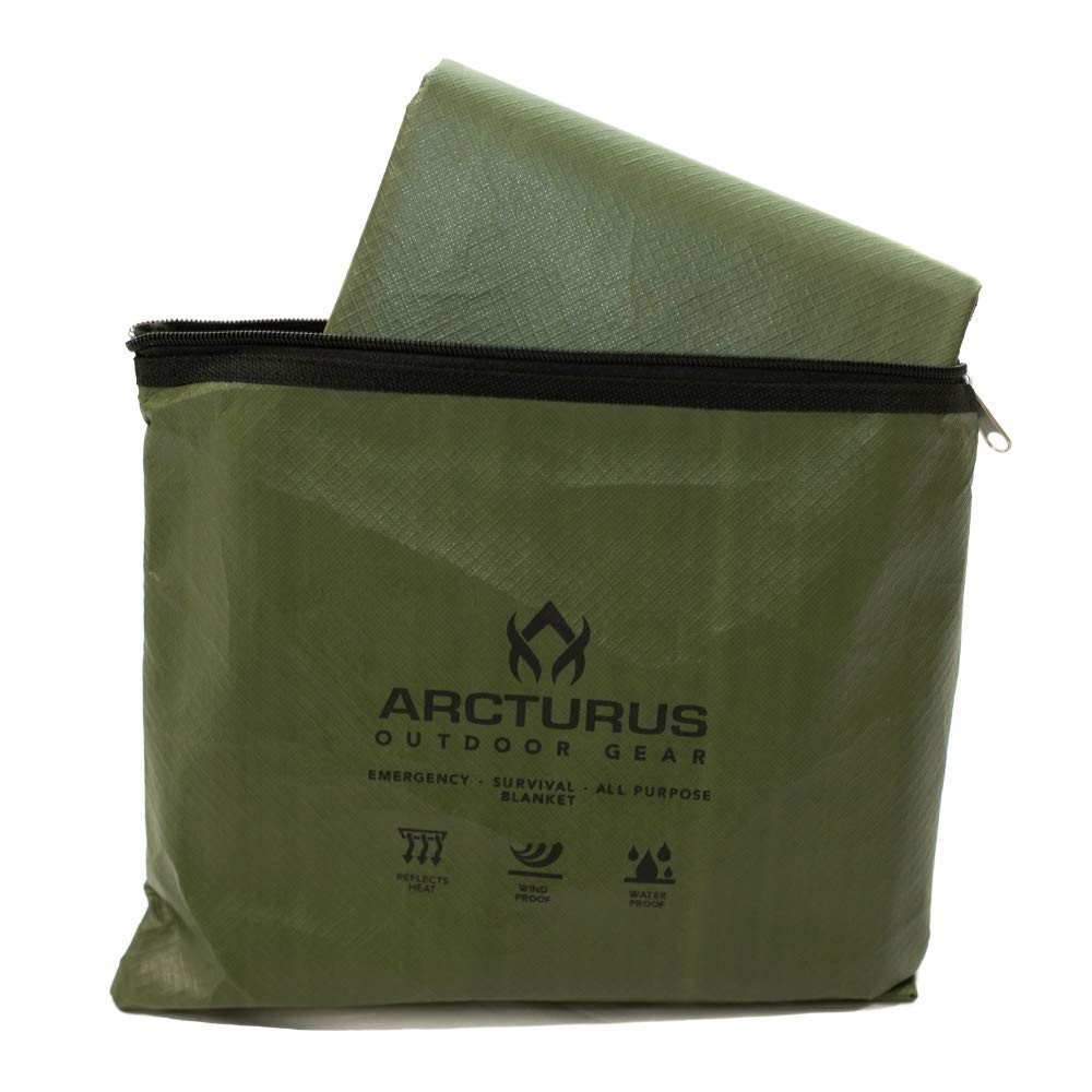Insulated Tarp, Reusable Heavy Duty Thermal Survival Blanket – 60x82in, Refle…