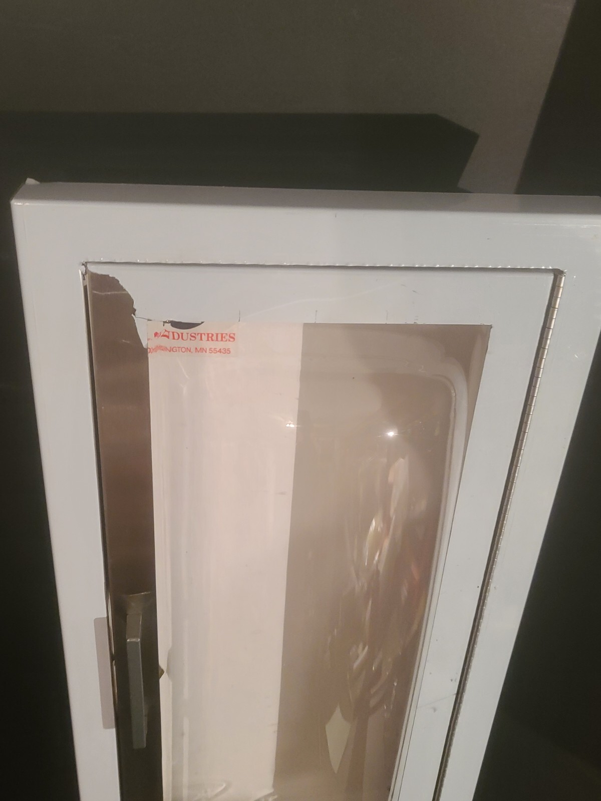 JL Industries C1536F25 Clear VU Acrylic Bubble Fire Extinguisher Cabinet