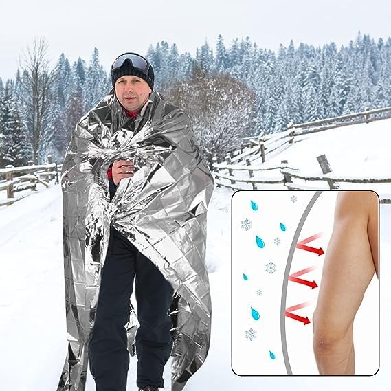 Emergency Mylar Thermal Blankets -Space Blanket Survival kit Camping Blanket …