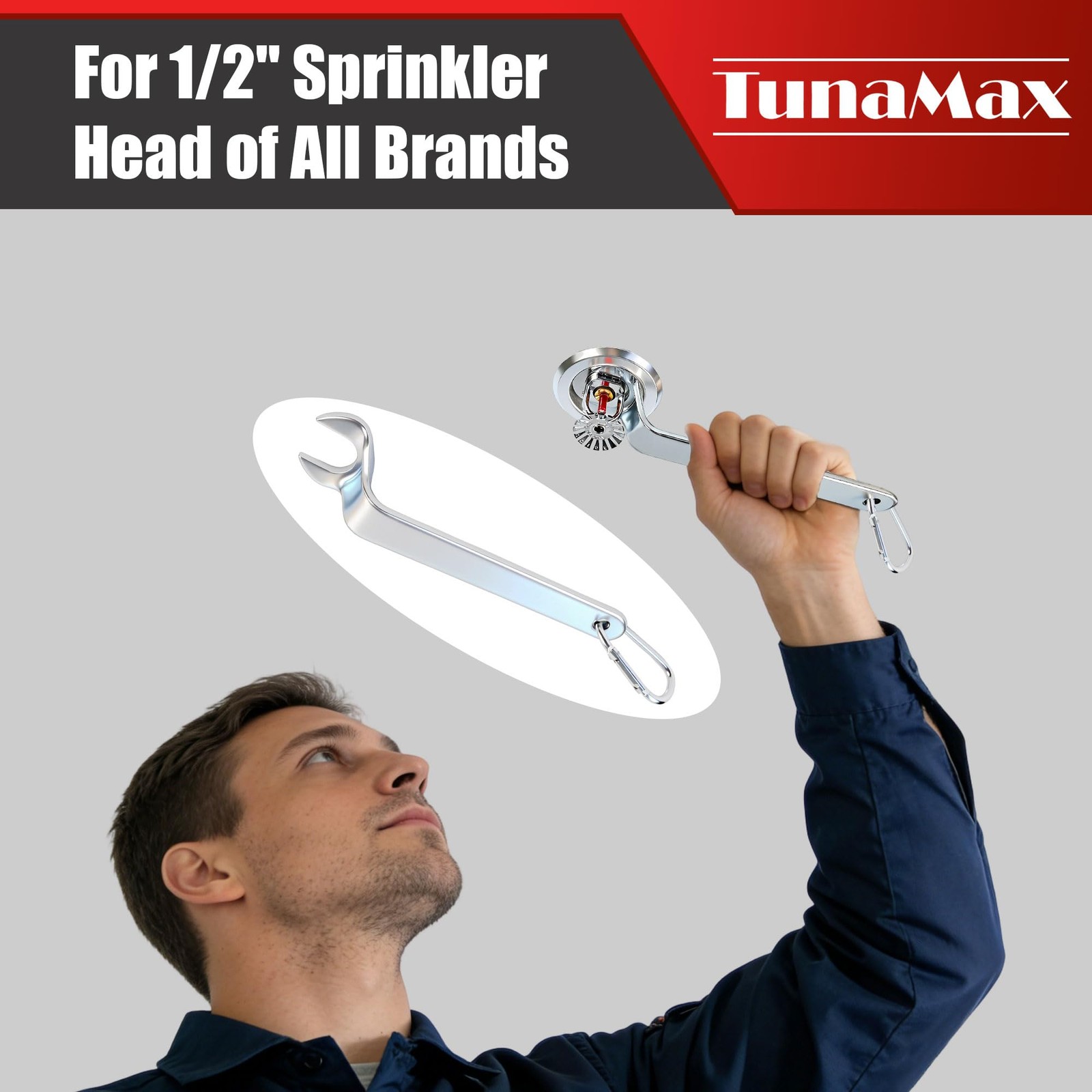 2 Pack Universal Fire Sprinkler Head Wrench 1/2″ SemiRecessed Concealed