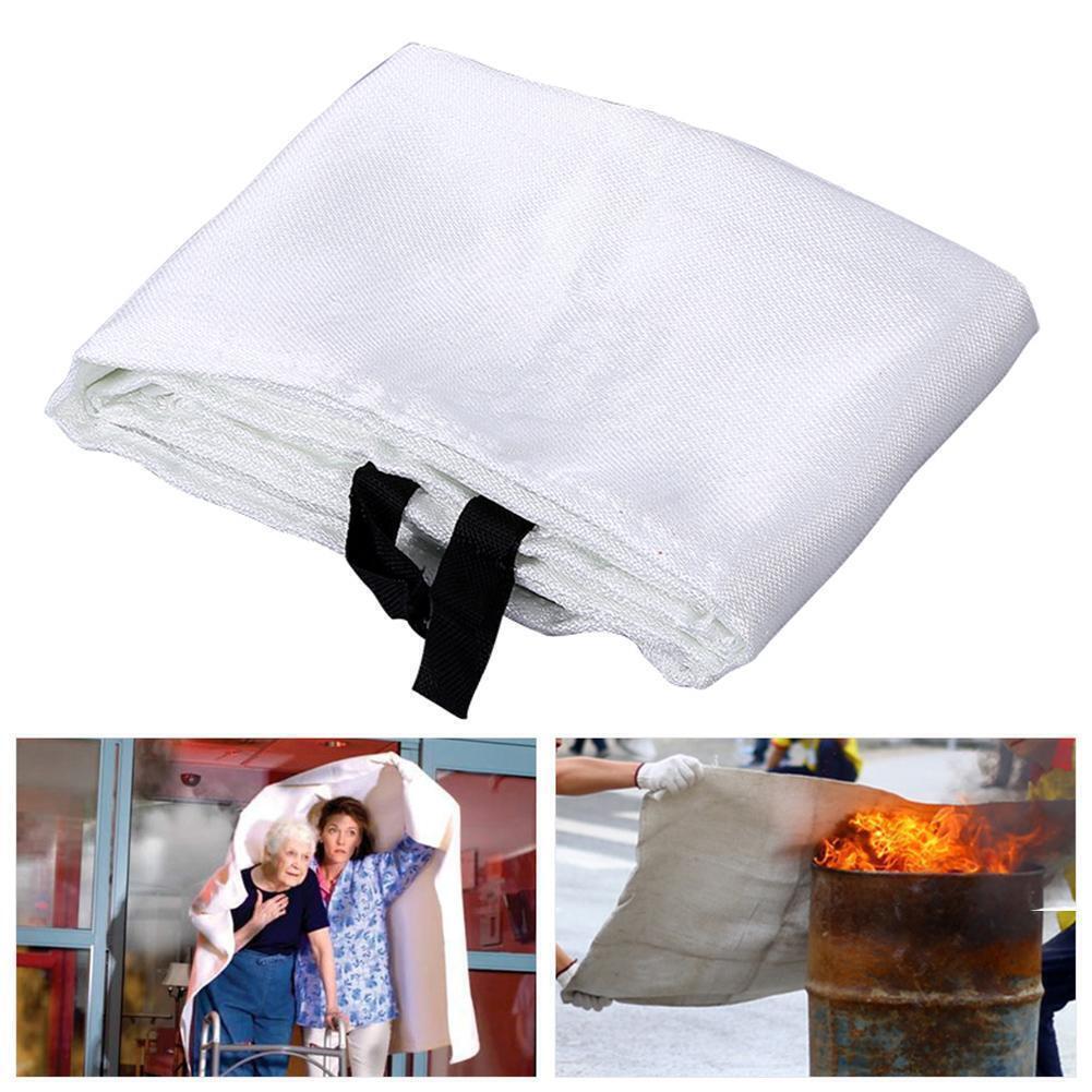 2pcs Fire Blanket Fiberglass Emergency Home Office Retardant Prepared 39”x39”