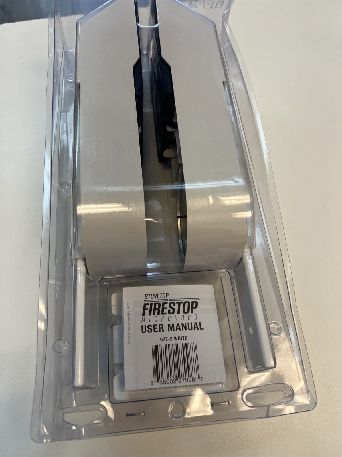 StoveTop FireStop Microhood 677-2 White Automatic Fire Extinguisher New Sealed