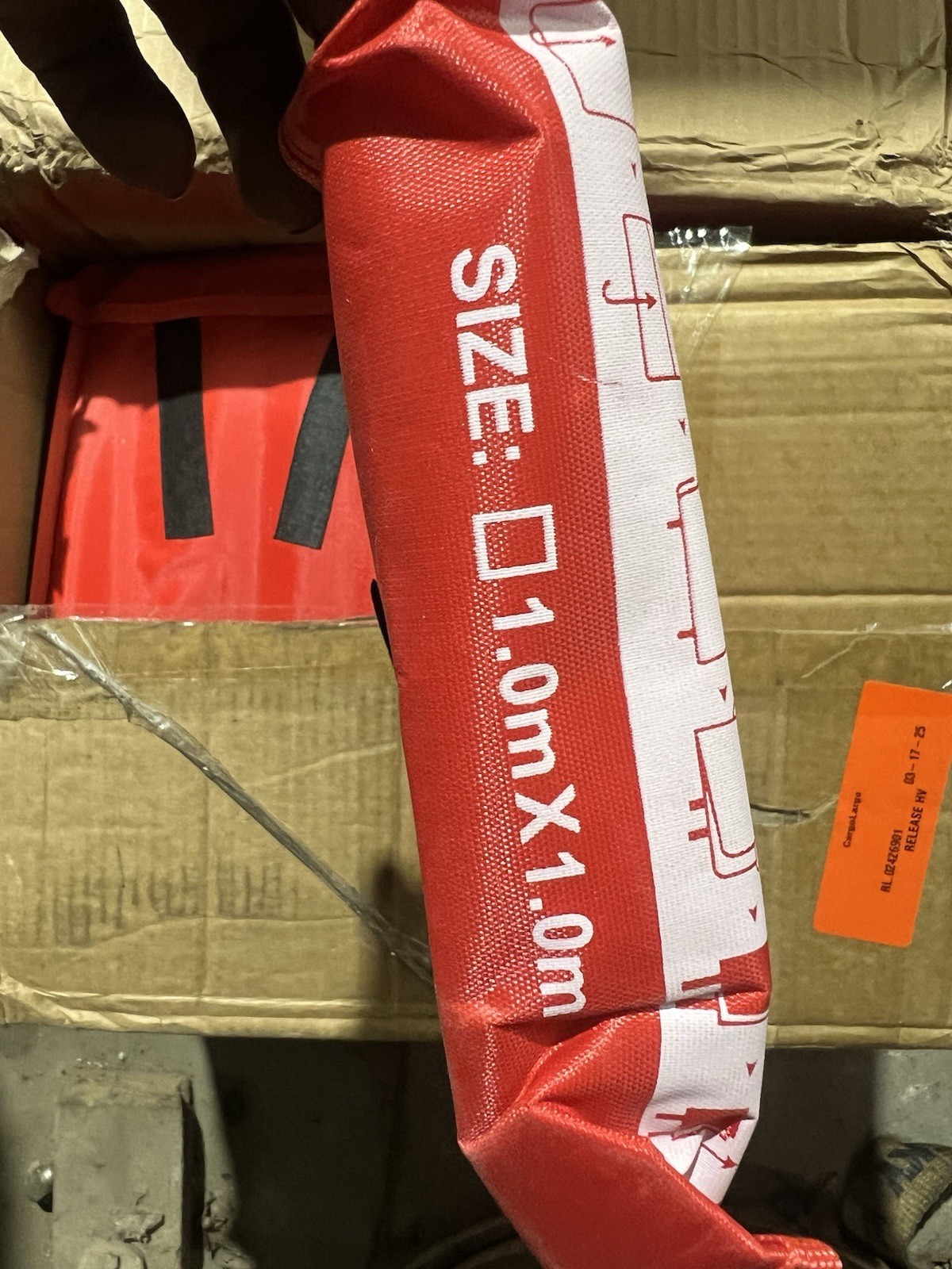 Fire Blanket Lot of 2 Standard: BS EN-1869: 2019 1.0m X 1.0m ships free fast
