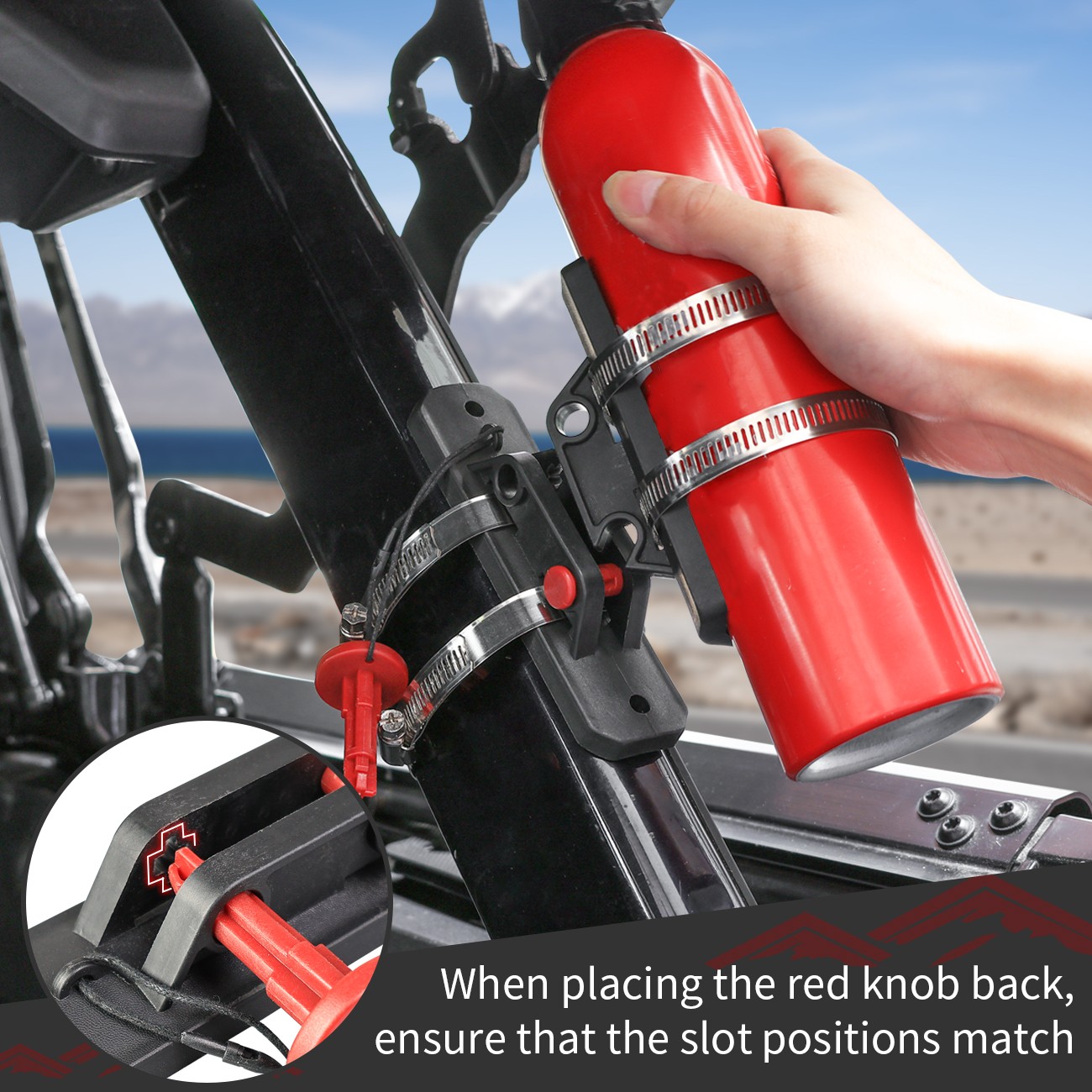 10PCS Quick Release Roll Bar Fire Extinguisher Mount Holder For Polaris Jeep