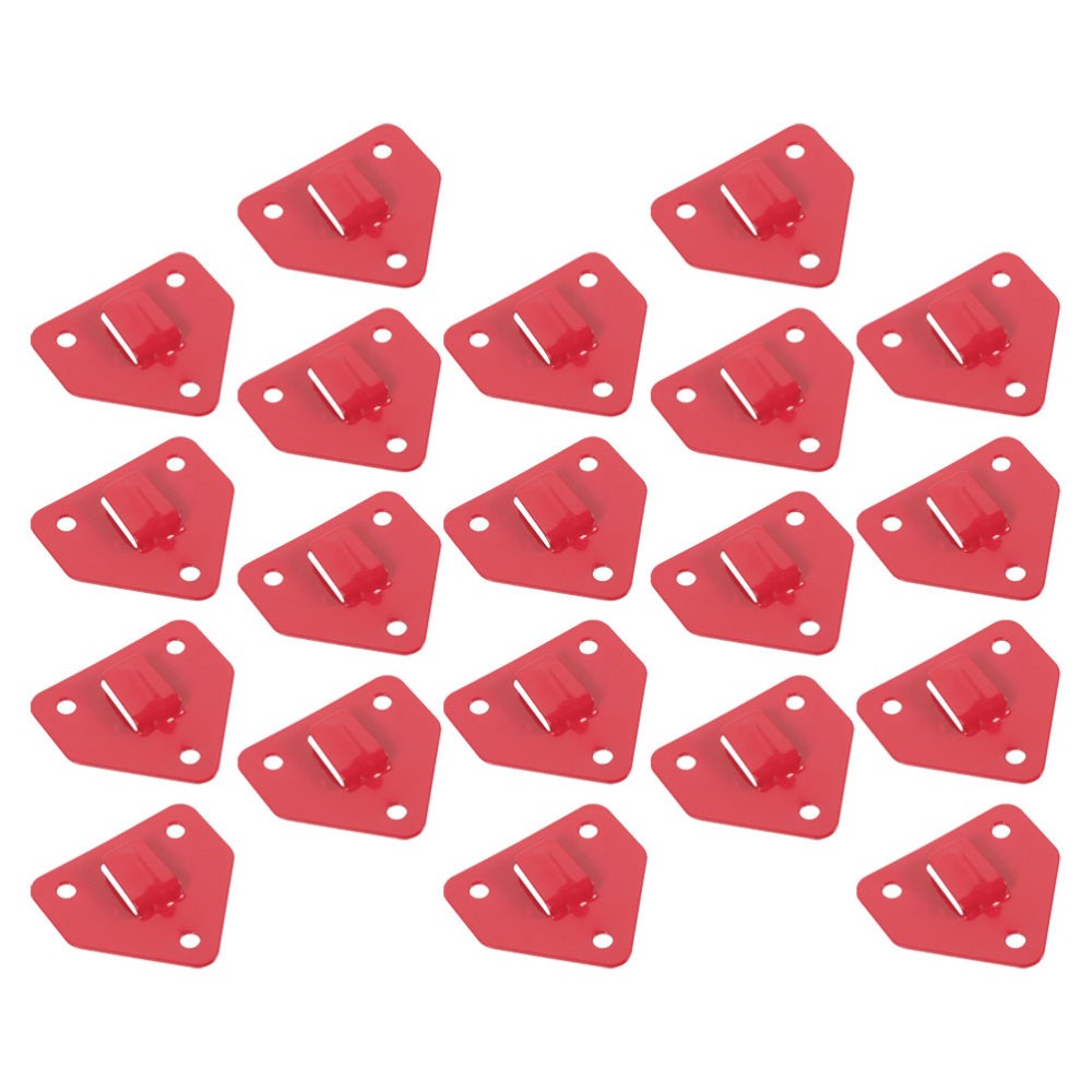 20 Pcs Fire Extinguisher Wall Mount Hook For Office Industrial Use Red
