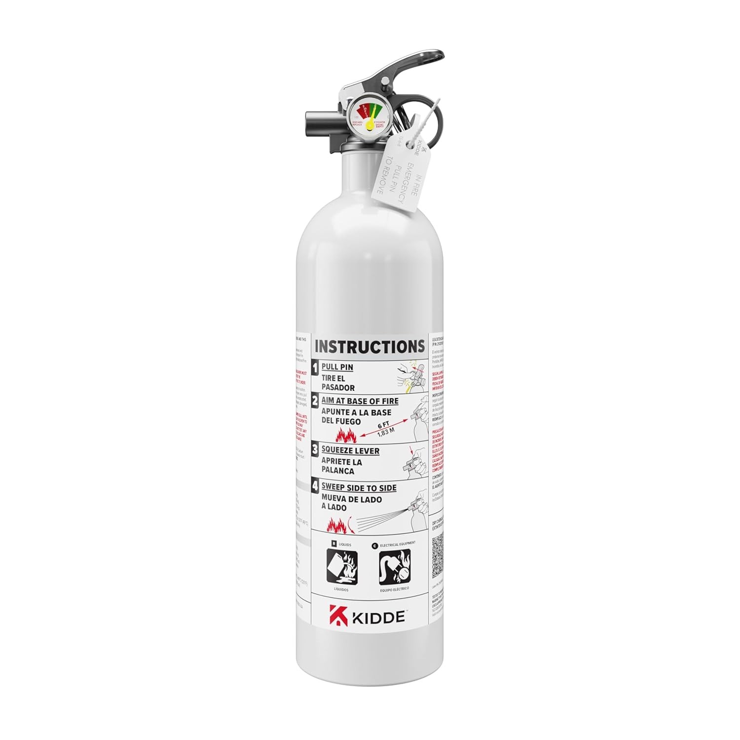 Kidde 5BC Marine Boat Fire Extinguisher Single-Use Safety New USCG Approved