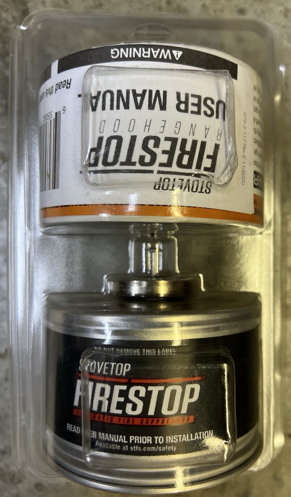 2-pk STOVETOP FIRESTOP 675-3 Range Hood Fire Extinguishers