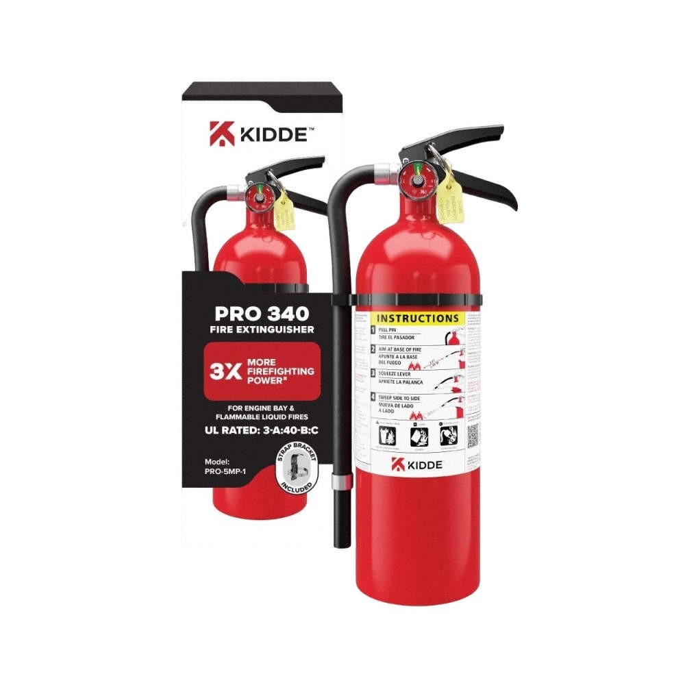 KIDDE Fire Extinguisher,Aluminum,5.5 lb Cap. 403FC5