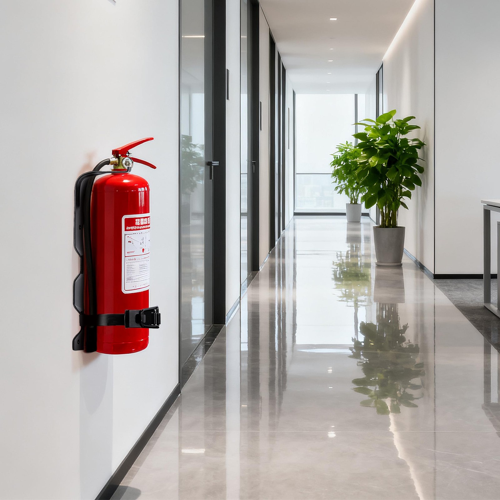 2 Pack Fire Extinguisher Brackets, 2.5 LB Fire Extinguisher Wall Mount Bracke…