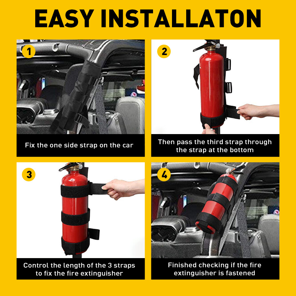 Roll Bar Fire Extinguisher Mount Holder For 1976-2021 Jeep Wrangler LJ YJ CJ USA