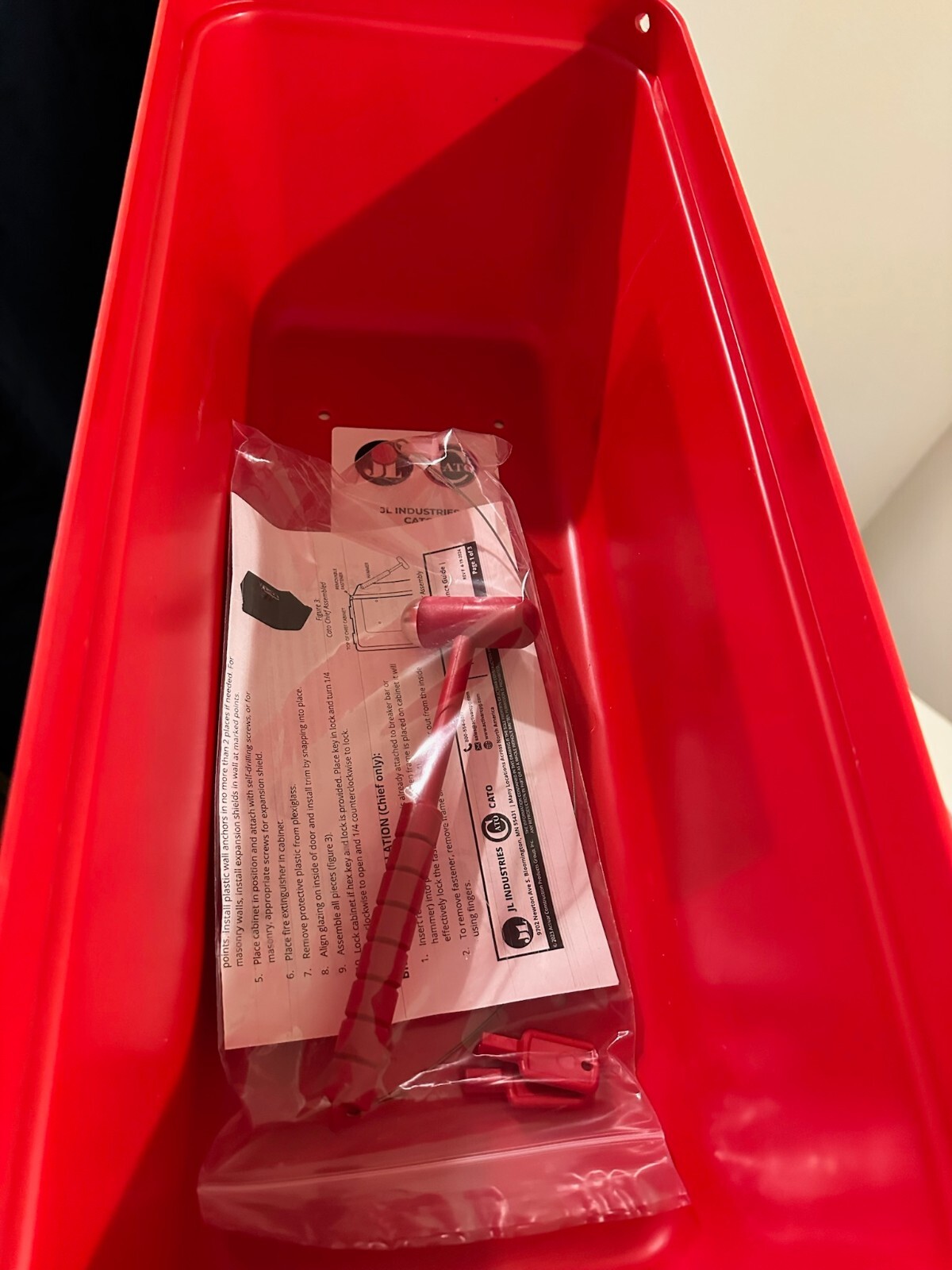NEW Cato 105-5 RRC Fire Extinguisher Cabinet 5 lb Capacity Red Surface Mount