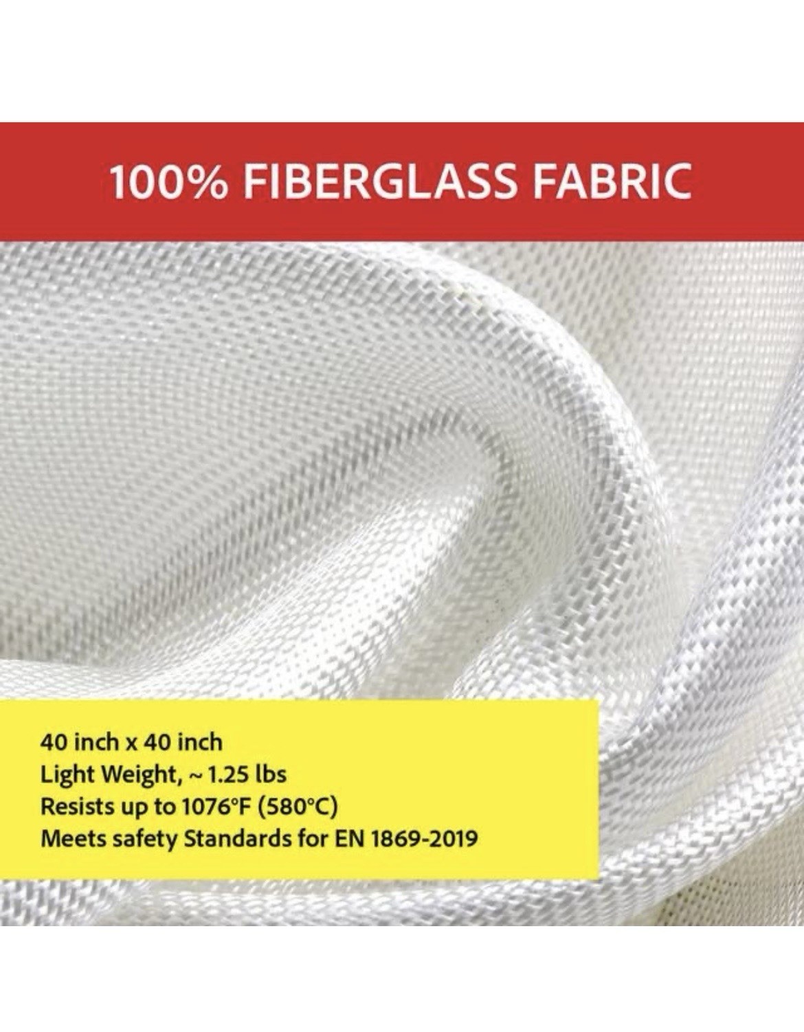 Silverback Fire Blanket Fireproof 40×40 In. Brand New Free Shipping (2 Pack)