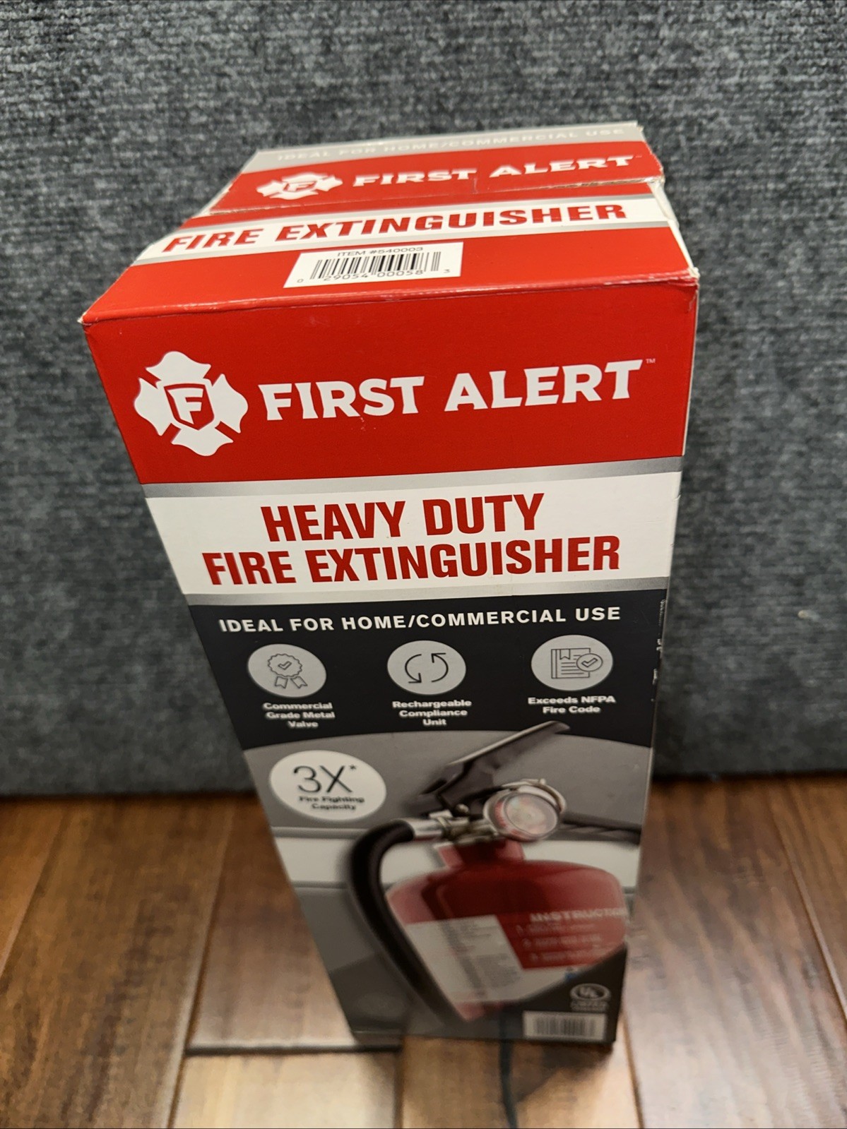 First Alert 5 Lbs. Rechargeable Heavy Duty Fire Extinguisher UL rated 3-A:40-B:C