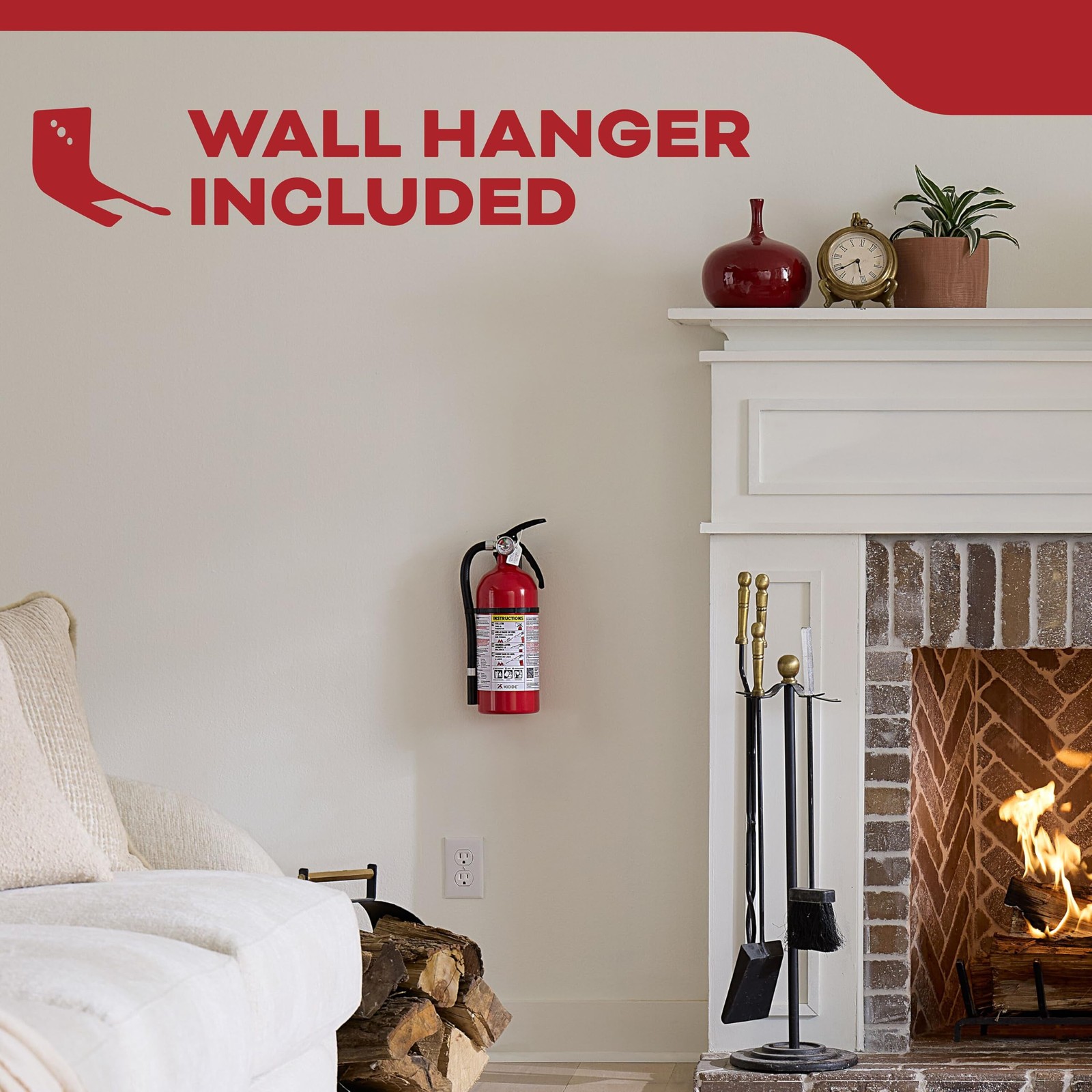 Kidde Living Area Fire Extinguisher for Home 2 A 10 B C KDABC Residential