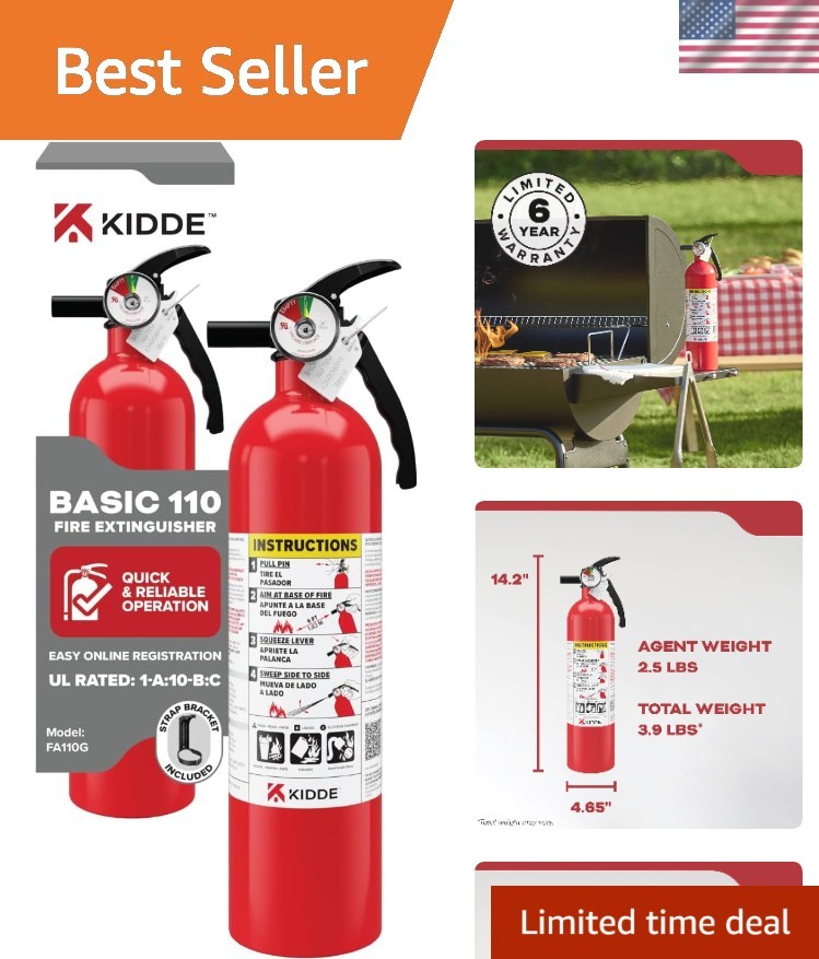 Efficient Fire Extinguisher 1A10BC for Home, Office & Dorm – Safety Guaranteed