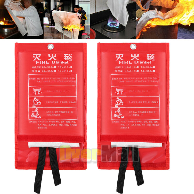 Fire Blanket – XX-Large Fiberglass Fire Blanket Fire Kitchen Prepared 59”x59”