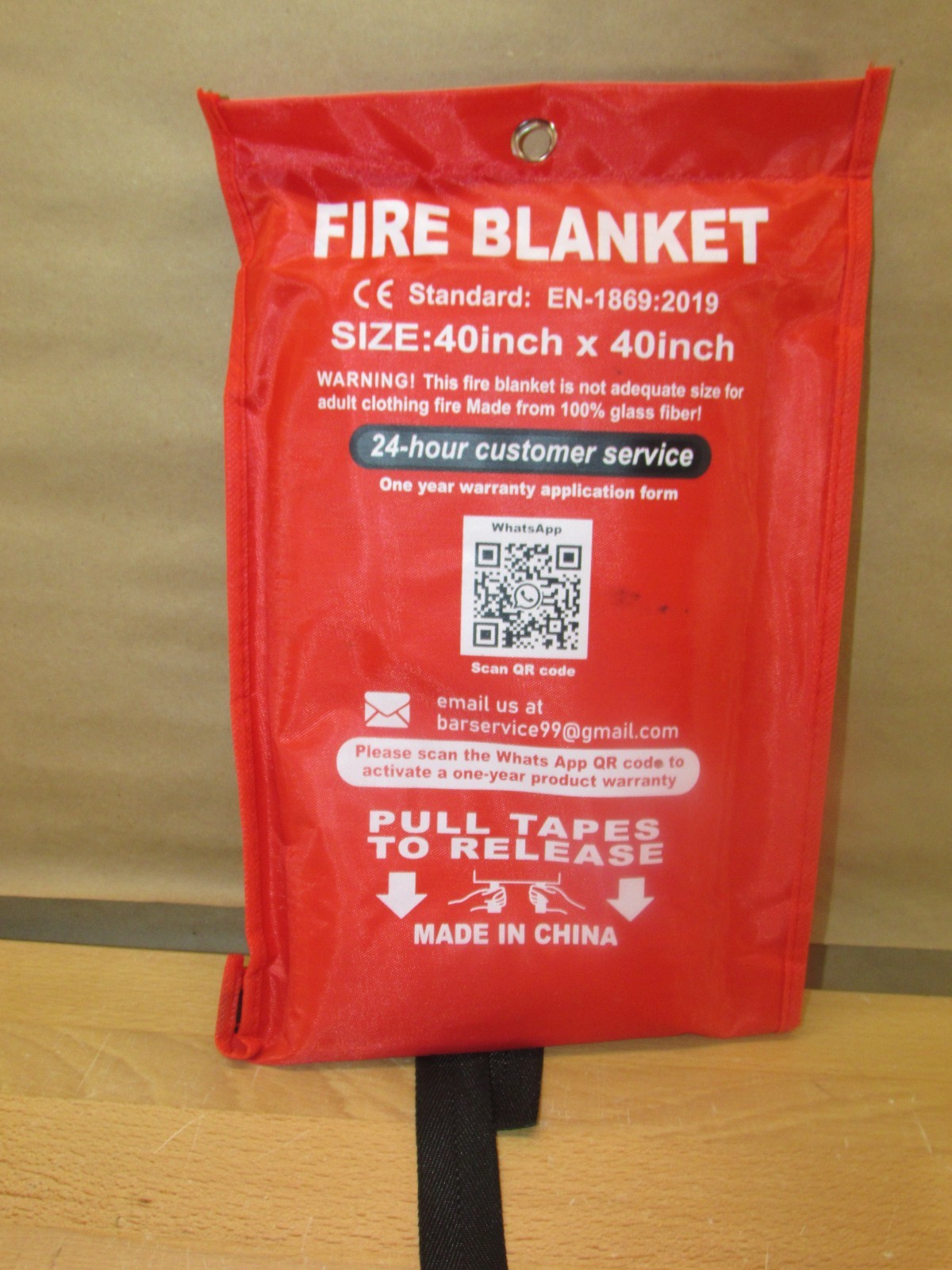 FIRE MAN Emergency Fire Blanket for Home and Kitchen 2 Pack 40” x 40” Fiberglass