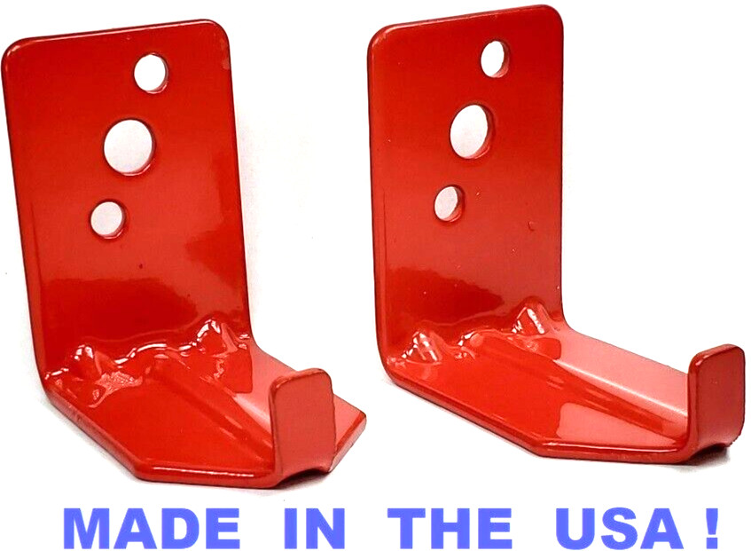 2 Pack – FIRE EXTINGUISHER Hanger STEEL Universal Hook for Canisters 15 – 20 LB
