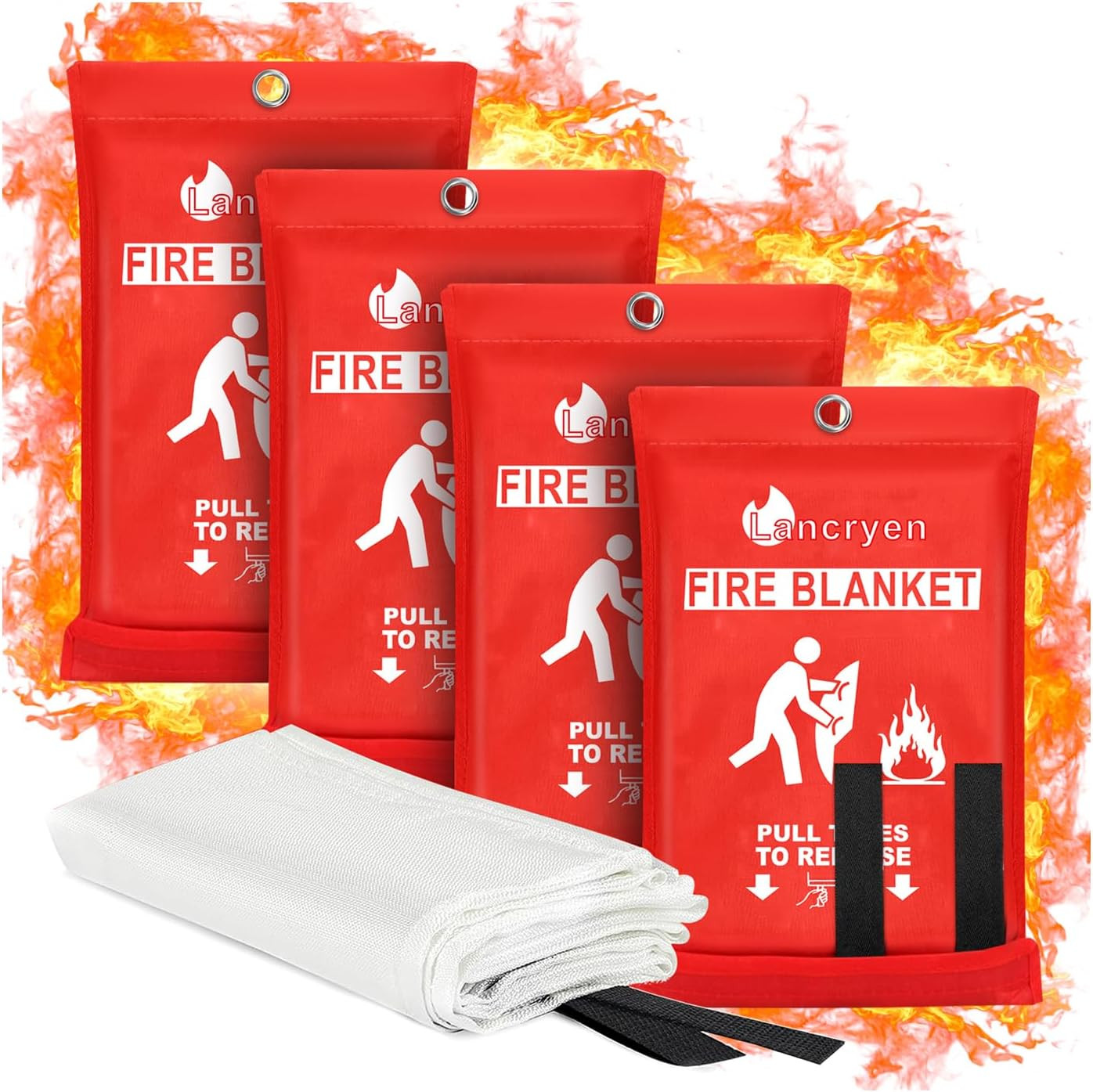 Emergency Fire Blanket, Fire Extinguisher Blanket, Fire Suppression Fabric, Flam