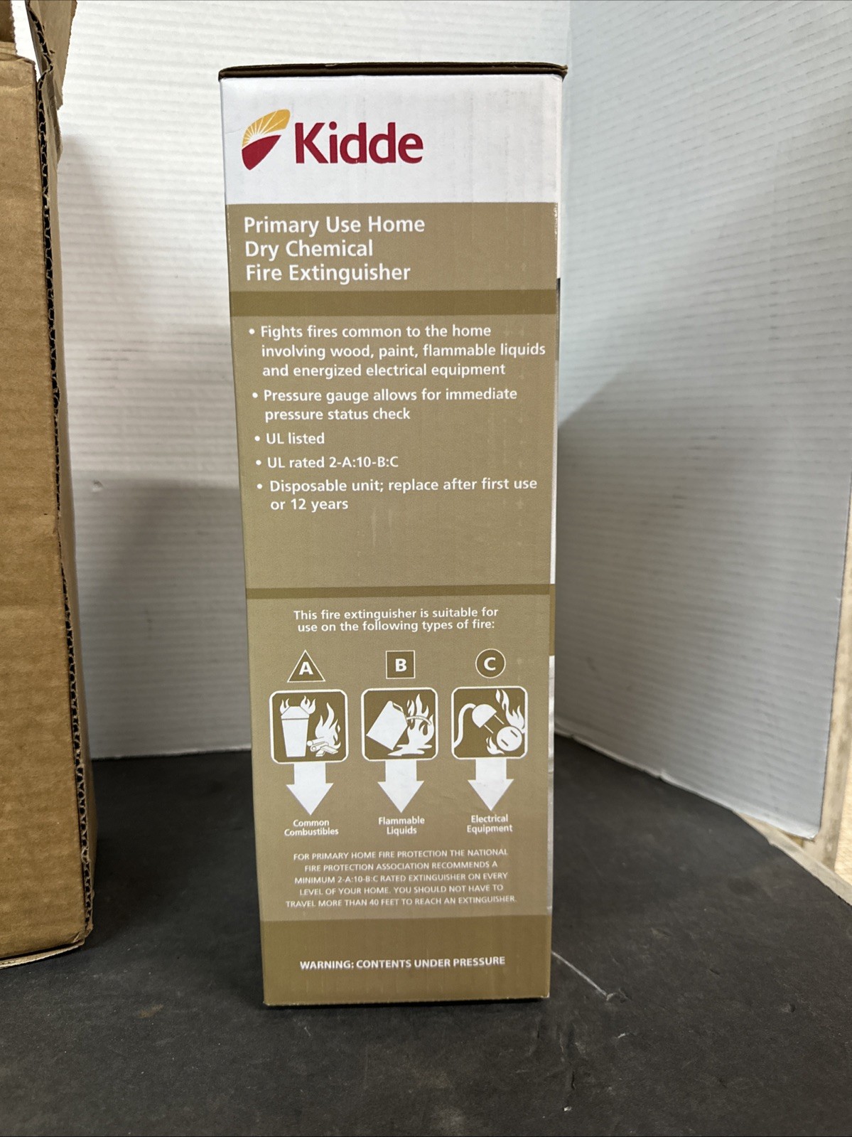NEW Kidde Primary Use Home Fire Extinguisher 4lbs