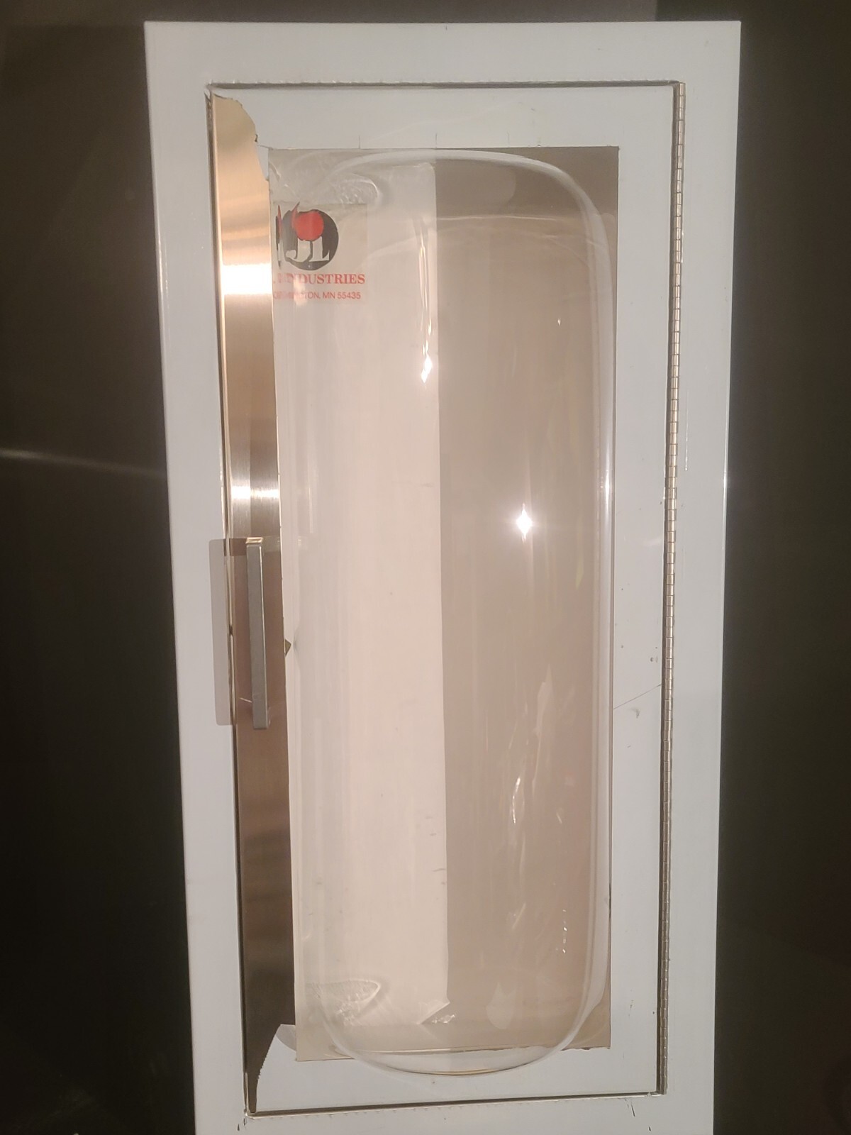 JL Industries C1536F25 Clear VU Acrylic Bubble Fire Extinguisher Cabinet