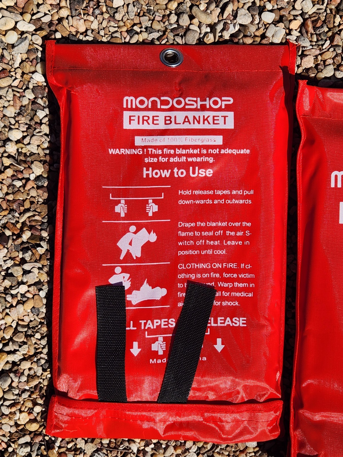 2 Pack Fire Blanket Fiberglass Emergency Home Retardant Prepared 3.3’x3.3′ 40×40