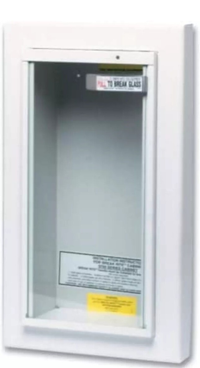 468044 Potter Roemer Semi-Recessed 5-Pound Fire Extinguisher Cabinet