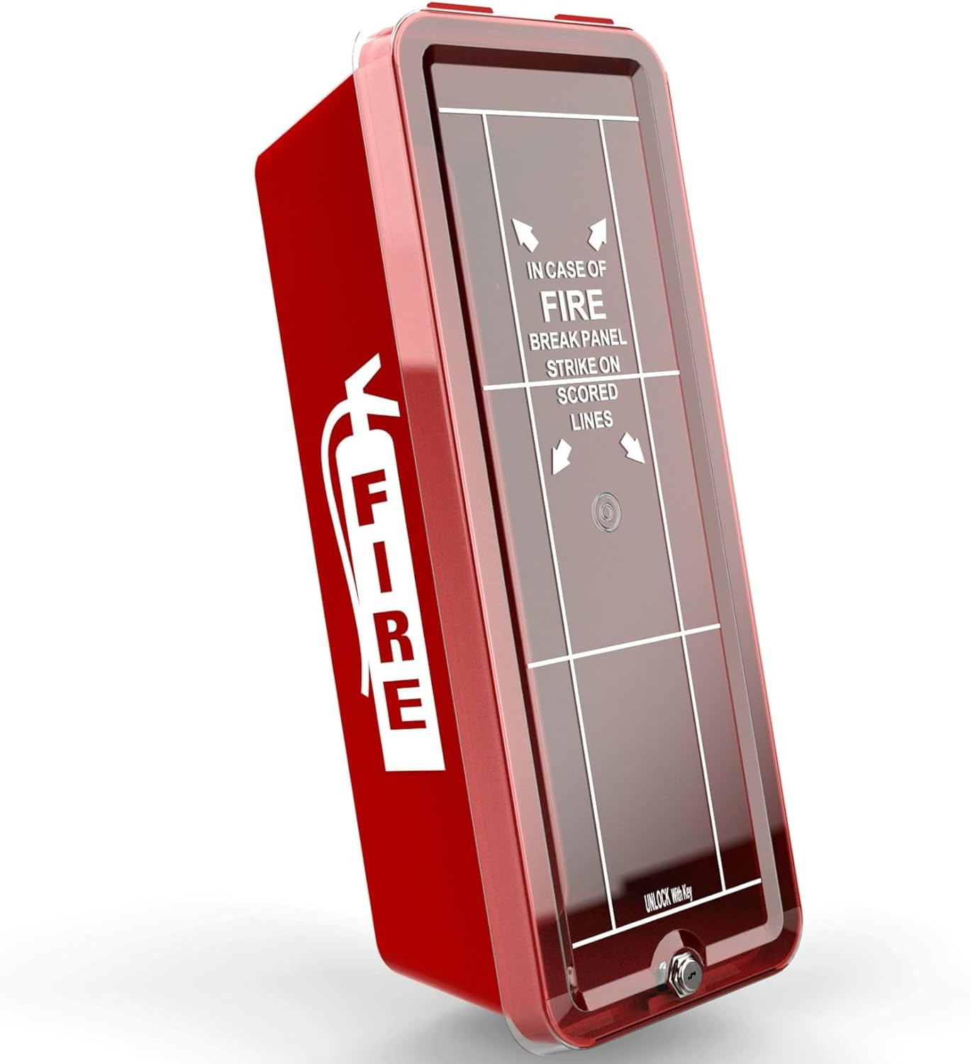 Large PVC Fire Extinguisher Cabinet for 5 Kg/10 Lb – Wall Mounted Storage
