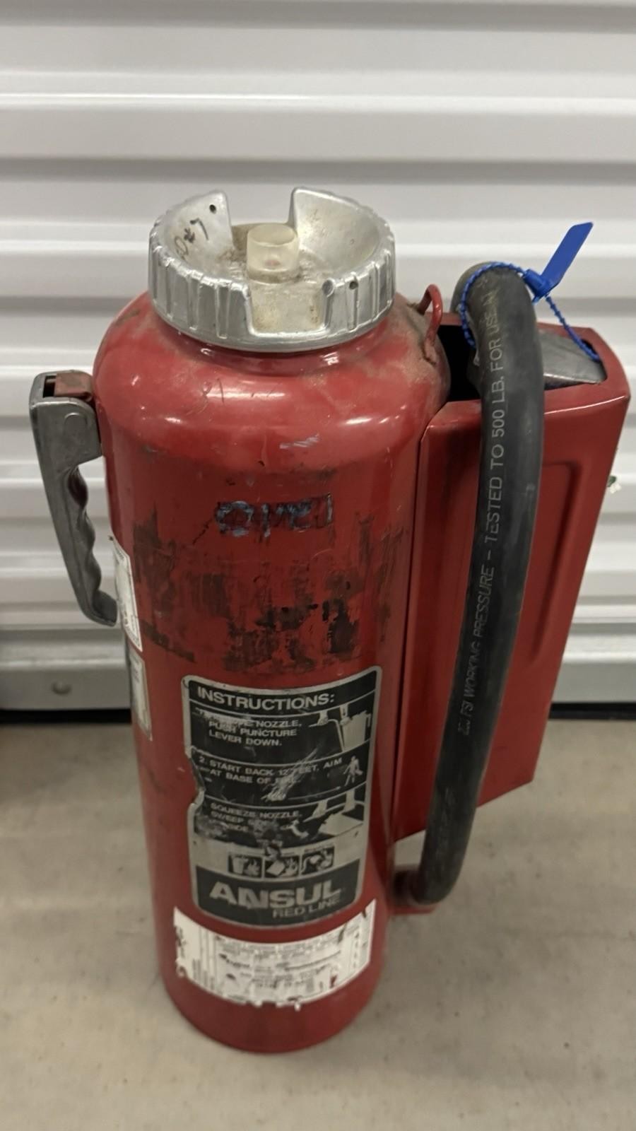 Ansul Red Line 20lb ABC Fire Extinguisher Cartridge Operated 2023 Tag