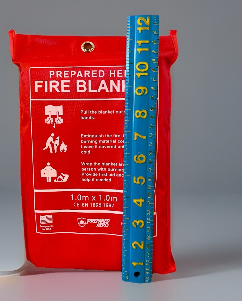 PREPARED HERO Fire Blanket 39X39″ Fiberglass Home Emergency Safety (1-Pack) NEW