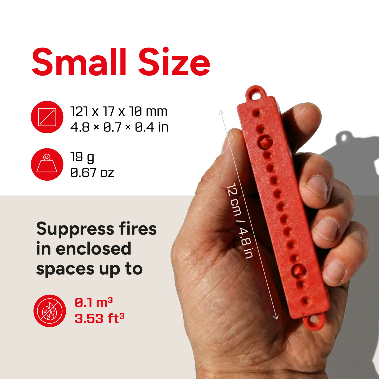 FEROSTICKER Small Automatic Fire Extinguisher for Electric Boxes (Pack of 1)