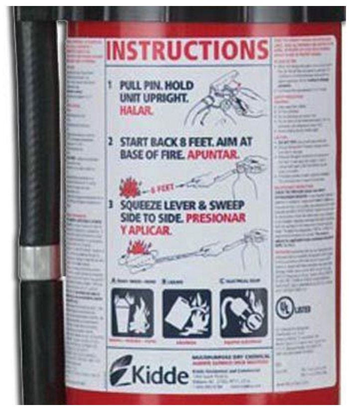 New Kidde PRO 210 2A:10B:C Fire Extinguisher Home Industrial
