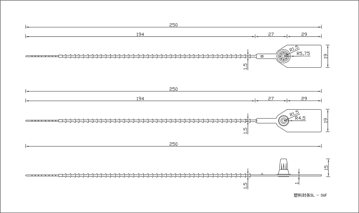 Durable 250mm Red Self-Locking Tamper Seals – 100 Count for Total Security