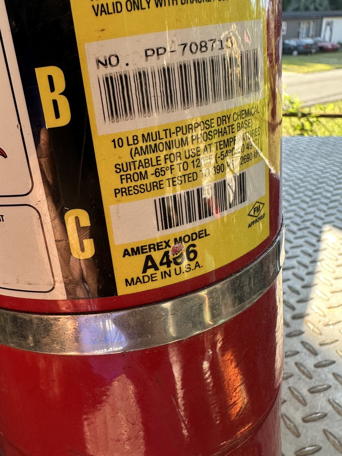 10lb ABC Dry Chemical Class A:B:C Fire Extinguisher 2023 Tag (Never Used) !READ!
