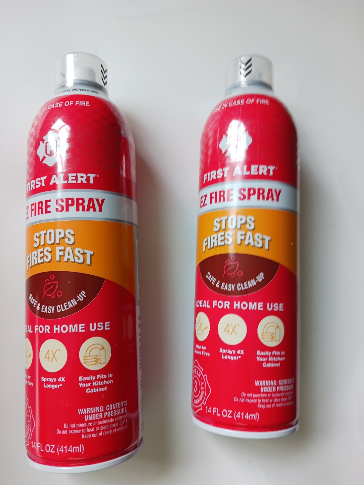 First Alert EZ Fire Spray Residential Fire Extinguisher 2 Pack 18 Oz Each