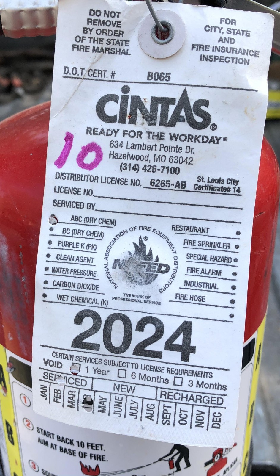 Dry Chemical 10lb Fire Extinguisher Amerex B456 – #10