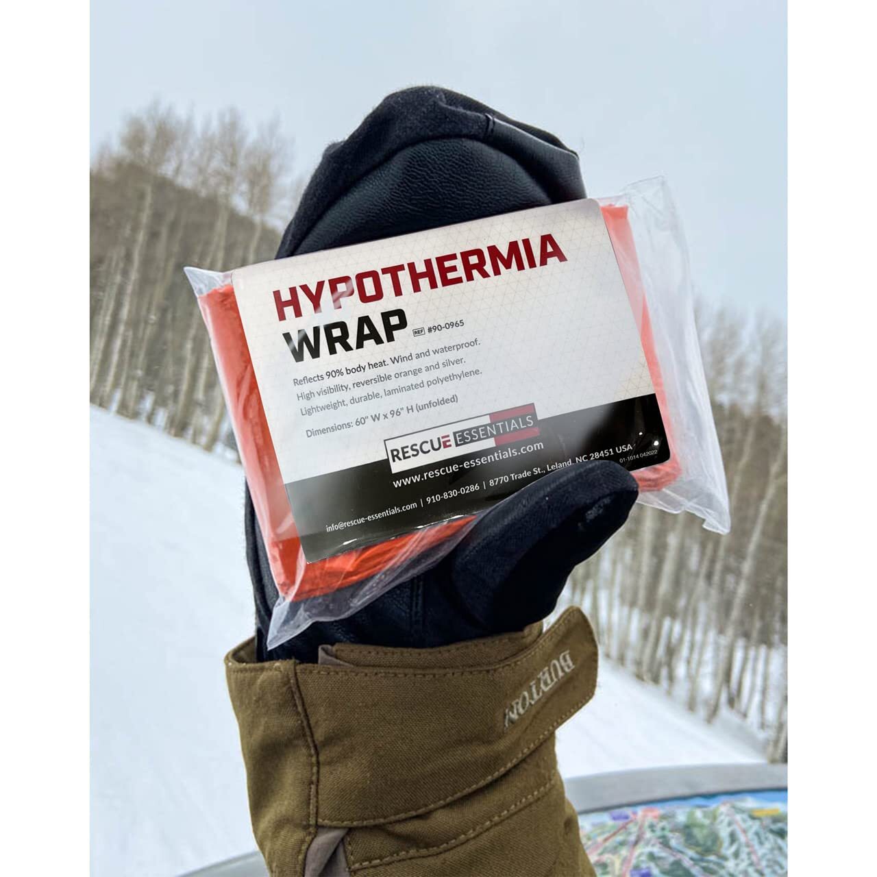 Als Hypothermia Wrap Blanket Oversized 60″ X 96″ Mylar/lightweight Polyethylene